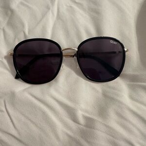 Quay Australia Black and Gold Sunglasses